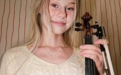 Tütarlaps, kes suudab edukalt ühendada balletitantsu ja viiuliõpingud