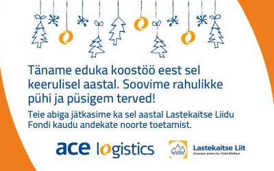 Estonian Union for Child Welfare’s scholarship was given this year to 15 youngsters across Estonia