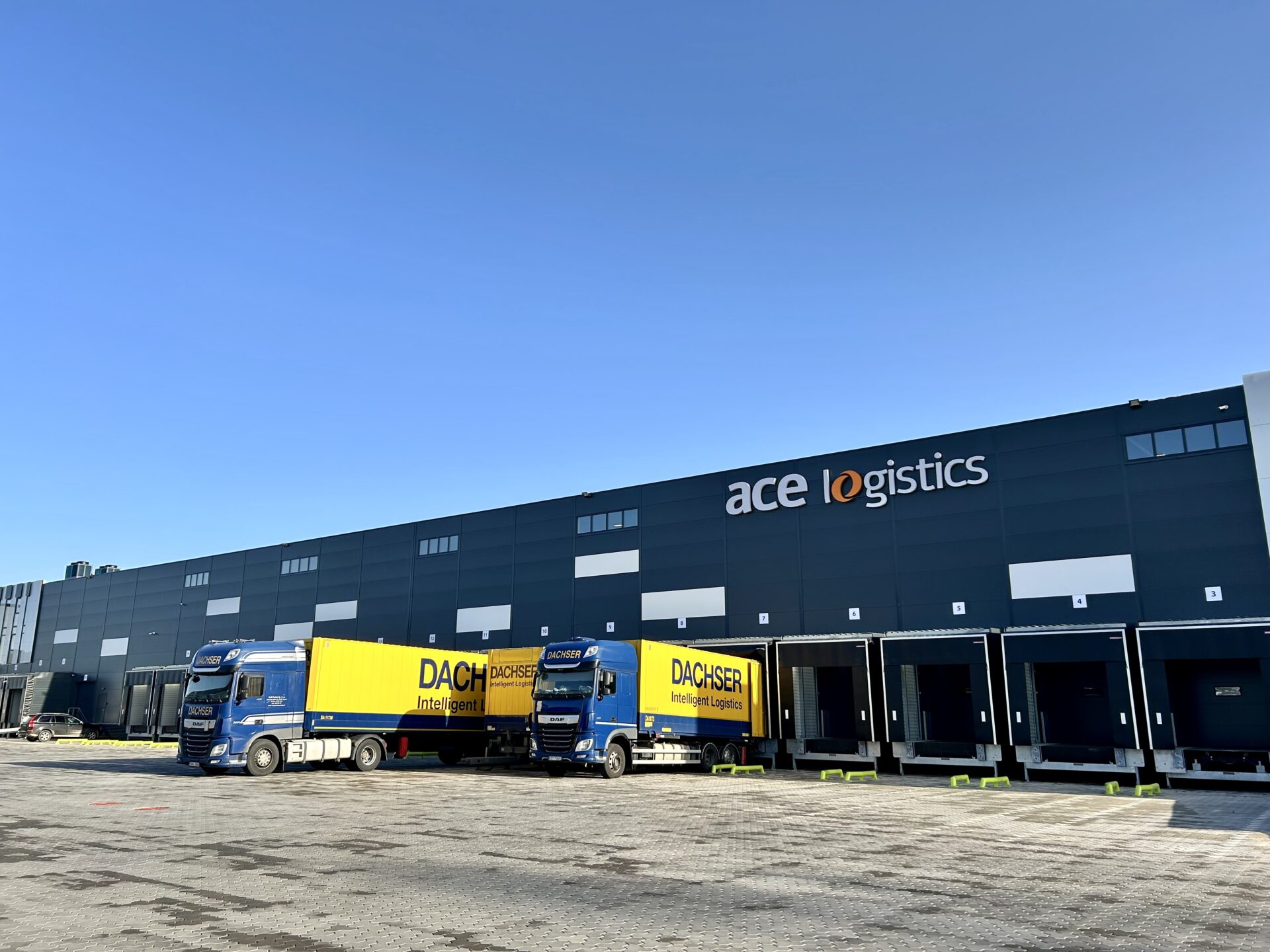 Dachser trucks at ACE Logistics WH Dachser trucks at ACE Logistics WH