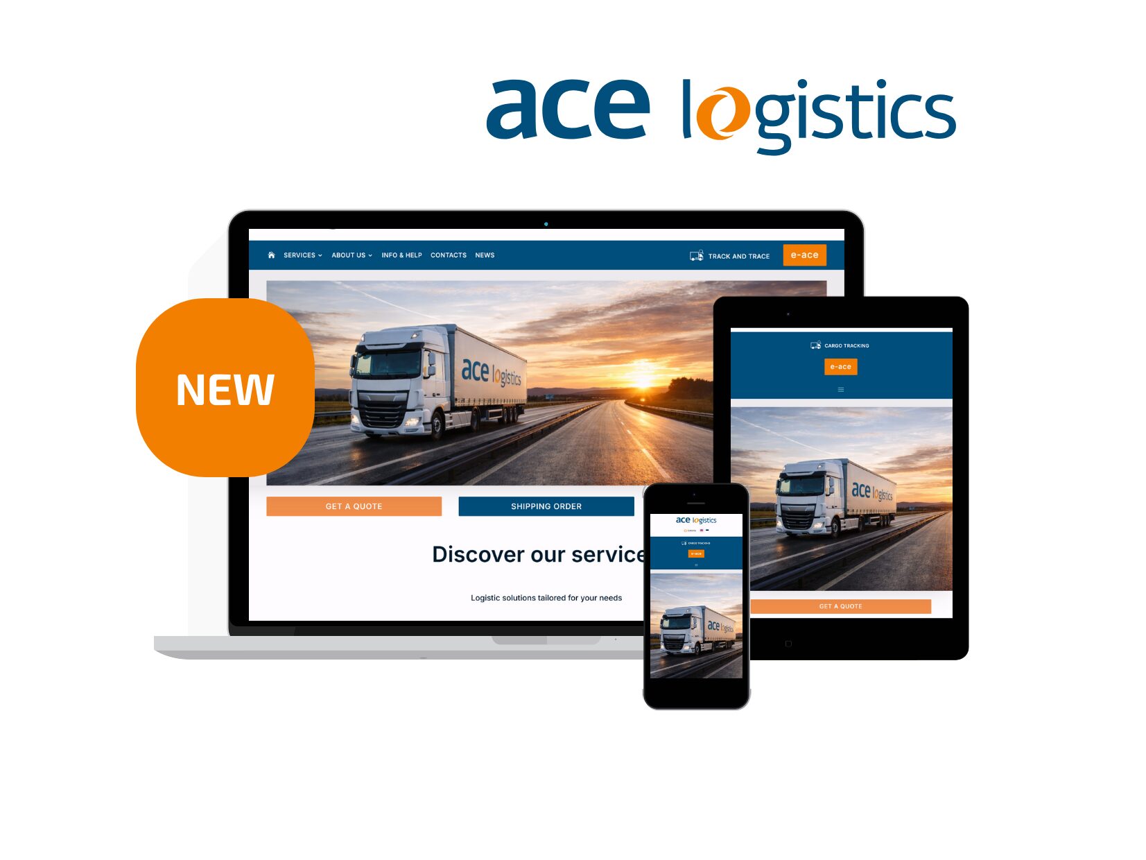 ACE Logistics New homepage orange New